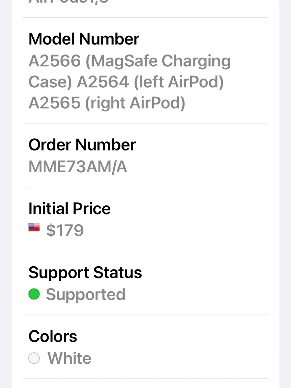 Apple AirPods (3rd Gen) - White Charging Case Artwork